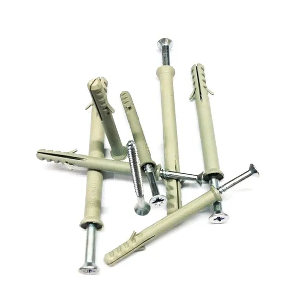 Heavy Duty Plastic Anchors Ribbed Design for Concrete PA66 Nylon With Screws Free Samples Full Sizes Available photo-3