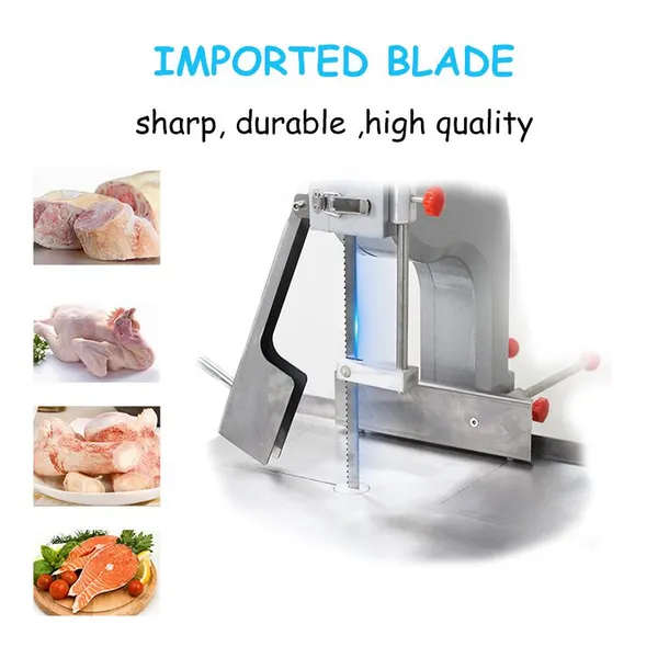 QDMECH Automatic Electric Meat Bone Saw Machine Stainless Steel Frozen Meat Fish Bone Cutting Machine for Restaurant and Butcher Shop photo-4