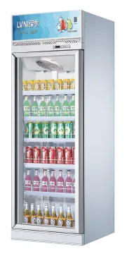 Display Chiller Supermarket Beverage Fridge Commercial Display Cooler Fridge With Glass Door