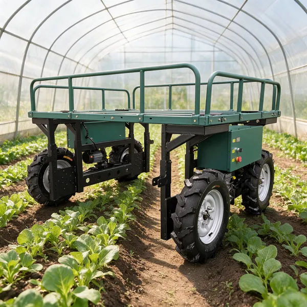 All Terrain Remote Control Electric Cargo Carrier for Palm Oil and Coconut Harvesting