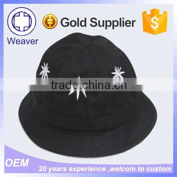 Custom Black Bucket Hat / 100 Cotton Blank Plain Bucket Hat Wholesale photo-2