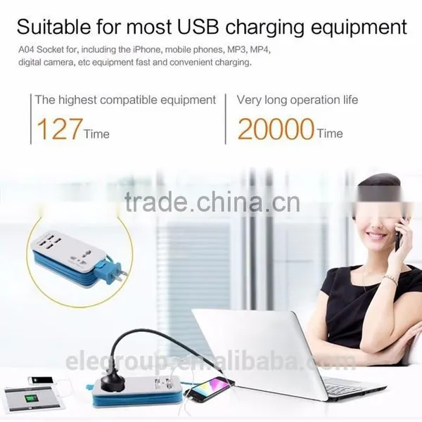 A Charger With 4 Usb Ports Smart Rapid Charger for Mobile Phone/tablets/camera/video Games/home photo-4