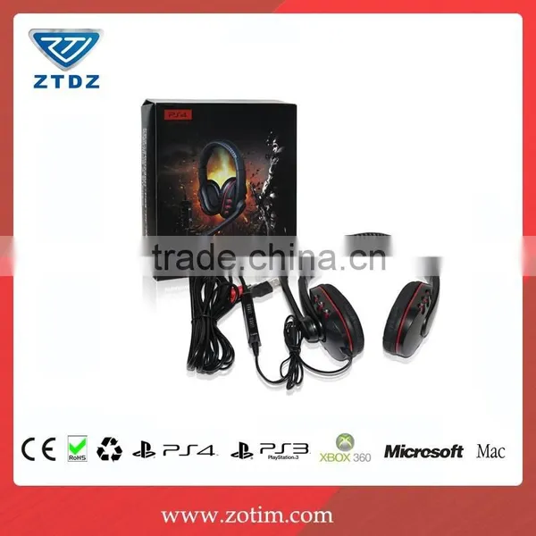 High Quality Fatory Price Video Game Accessory 4in 1wired Headset With MIC for PS4/XBOX360/PS3/PC photo-3