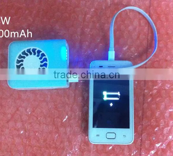USB Mini Waist Fan With Power Bank photo-3