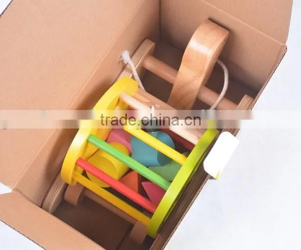 2015 New Product Colorful Educational Toy Wooden Baby Toy Car Wholesale photo-4
