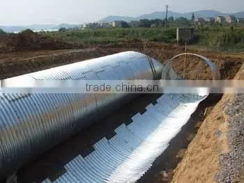 China Supplier Galvanized Corrugated Steel Culvert Pipe photo-2