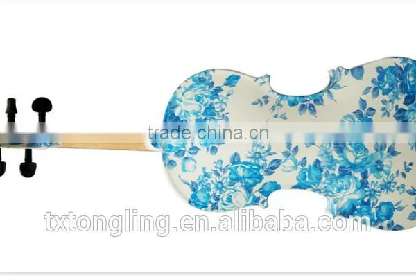 Solid Wood Blue Color Violin Oud Musical Instrument TL-1201 photo-4