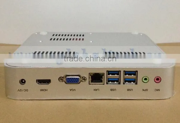 Mini pc Win10 Core i3 With Gigabit Lan Fanless Haswell Design 64bits Computing Quite Bedroom Htpc Pocket Size Dual Wifi 300m photo-2