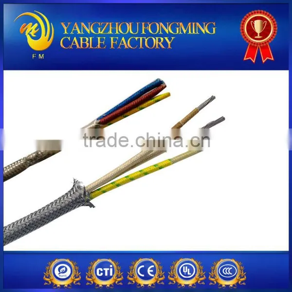 400deg.C 304 Mica Fiberglass Wire With Stainless Steel Shield Wire Cable photo-4