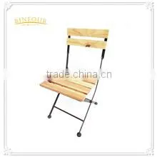 Wholesale Metal and Wood Folding Living Room Chair for Home Deco photo-2
