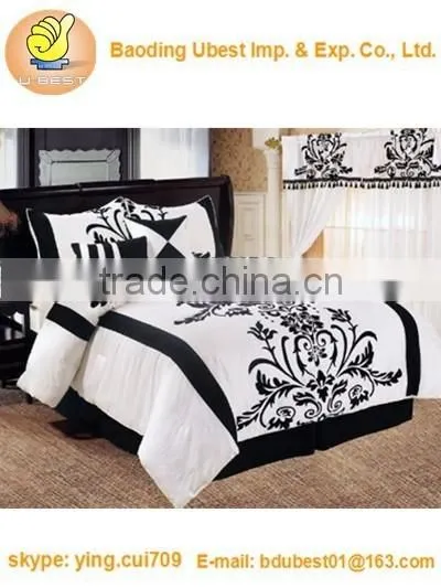 Fully Quilted Embroidery Quilts Bedspread Bed Coverlets Cover Set