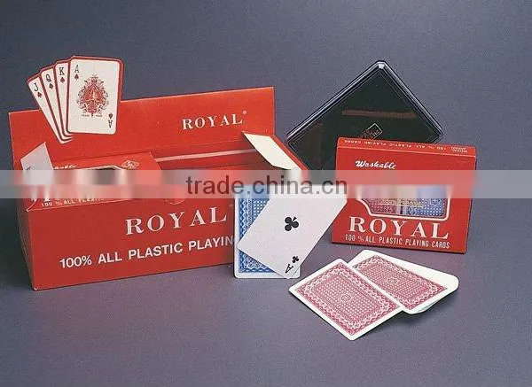 100% Royal Plastic Playing Cards