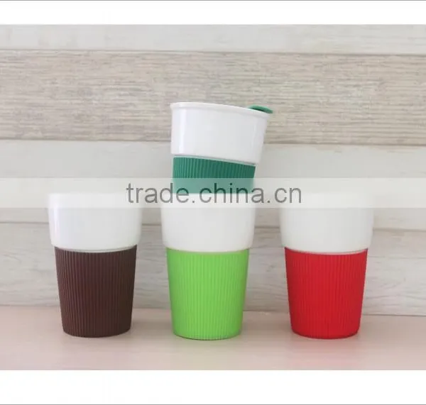 8 oz Ceramic Coffee Mug With Silicone Case photo-2