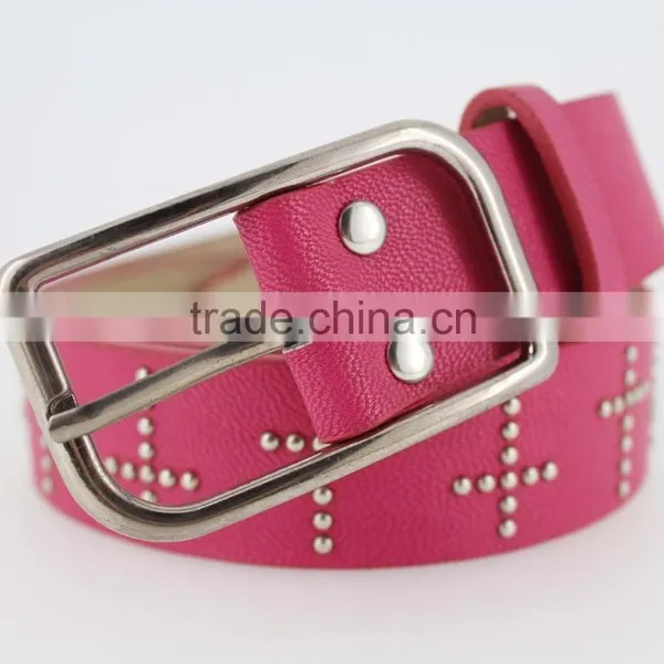 Women's Fashion Studded Belts for Jeans With pu Leather Square Accessories photo-3