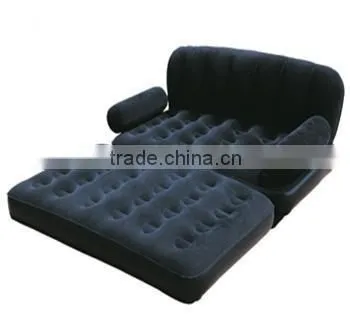Inflatable Room Furnitures Modern Flocking Sofa Bed/inflatable Flocked Sofa Bed/inflatable Flocked Folded Sofa Bed photo-2