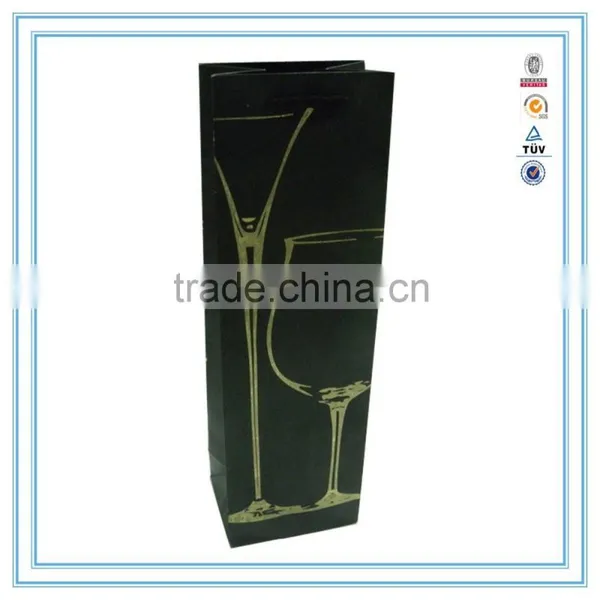 Wine Paper Bag for Gift Hot Stamping OEM.ODM