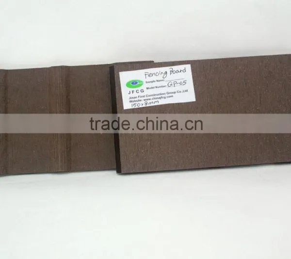 JFCG QP-05 Eco Friendly WPC Material Anti-corrosion Garden Fence Board