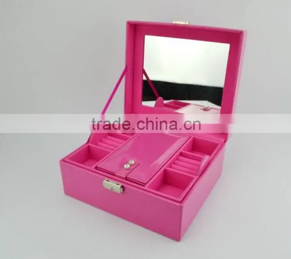 2016 HK Packing and Printing Exhibition Hot Jewelry Box With Mirror photo-3