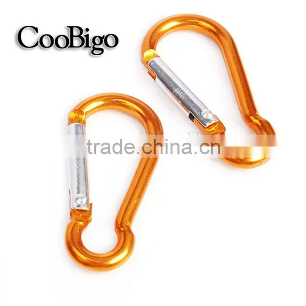 Colorful Aluminum Spring Carabiner Snap Hook Hanger Keychain Hiking Camping #FLQ186-8C(Mix-s) photo-5