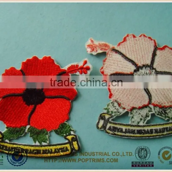 Beautiful Red Flower Emboridery Patch photo-3