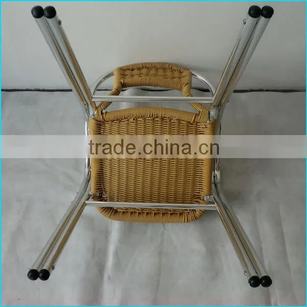 Double Tube Aluminum Rattan Chair photo-5