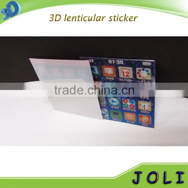 Factory Outlet Customized Size Lenticular Flip Backing Sticker photo-4