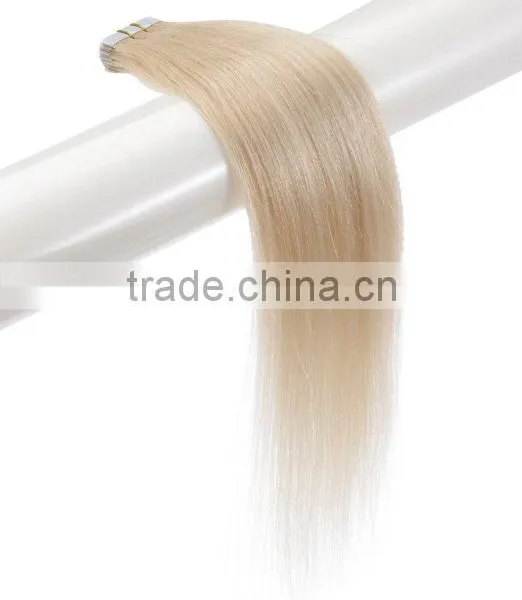 20 Inch Color 613 Light Blonde Tape in Human Hair Extensions photo-3