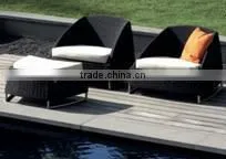 Poly Rattan Chair and Table Set