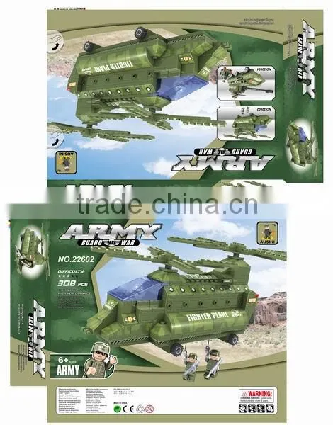Factory Price Military Transport Helicopter Blocks Building Toy photo-2