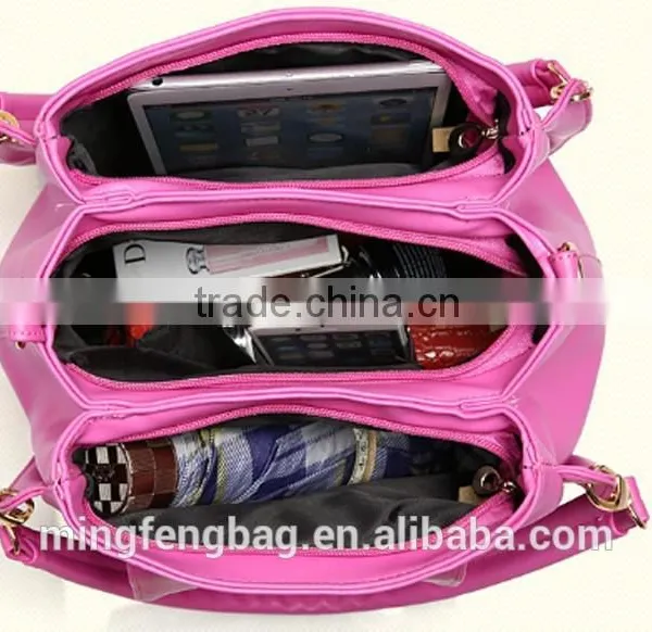2015 New Fashionable Tote and Single Shoulder Leisure PU Lady Women Bag photo-5