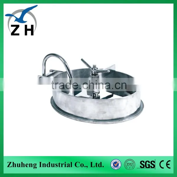 High Quality Food Grade Fuel Tanker Stainless Steel Manhole Cover photo-5