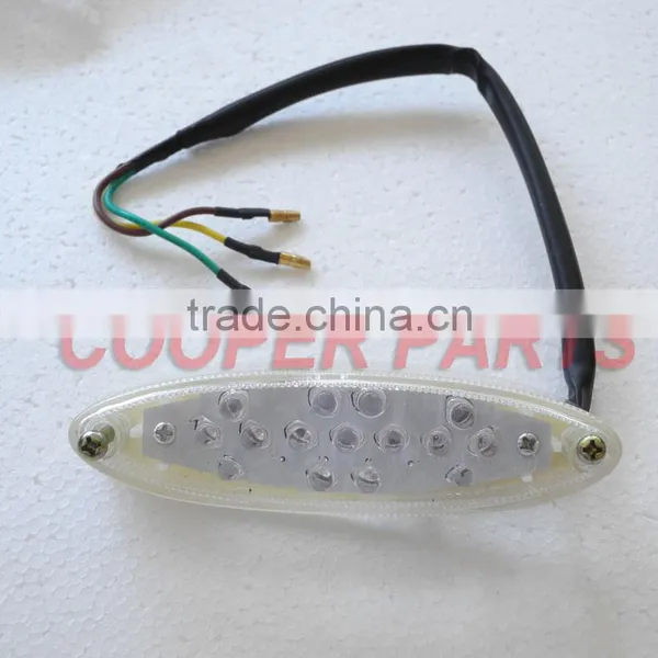 Dirt Bike,Motorcycle and ATV LED Tail Light,Brake Light 15 LED +4 LED Number Tag License Plated Lamp With Emark Approval