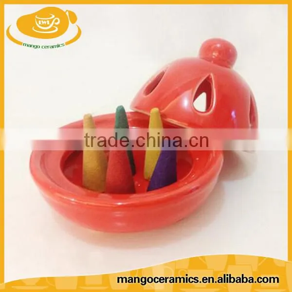 Cheap Wholesale Mini Size Ceramic Porcelain Aroma Oil Burner photo-5