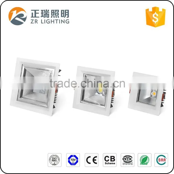 Hotel Project 12W Recessed Square COB LED Downlight With Bridgelux Chip and Lifud Driver photo-4