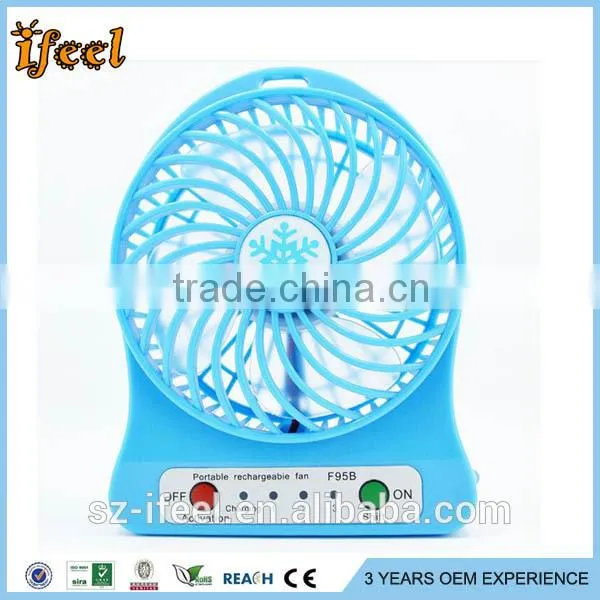 NEW Outdoor Protable Mini Cooling USB Desk Fan Super Mute Cooler Desktop PC Blue photo-2