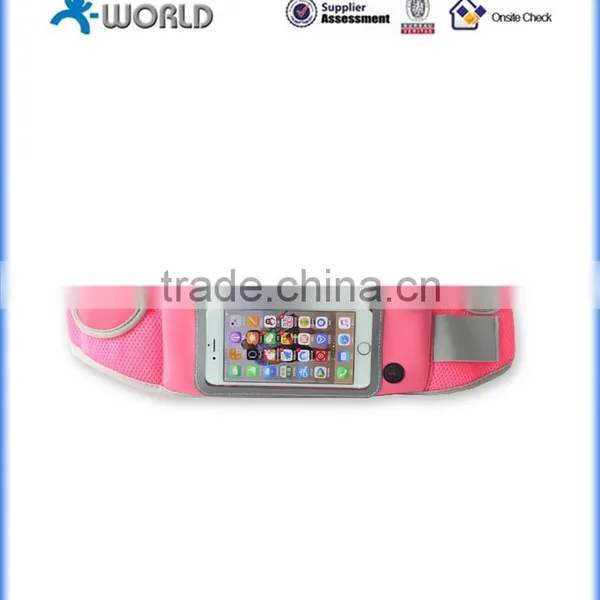 Zipper Pockets Water Resistant Waist Bag Water Bottle Waist Pack for Running photo-3