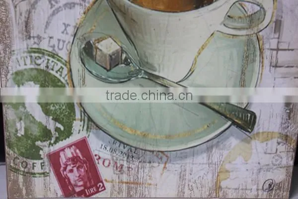 Vintage Wooden Wall Painting Hanging Decor photo-2