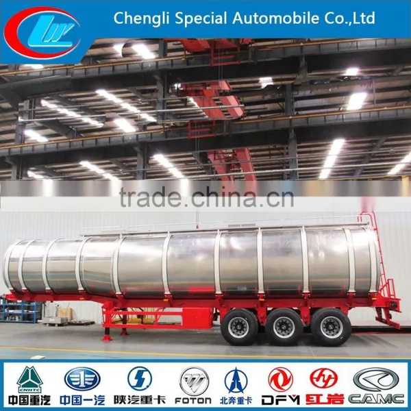 Stainless Steel Tank Trailer, 50000 Liters Stainless Steel Tank Truck Trailer, Stainless Steel Fuel Tank Semi Trailer photo-5
