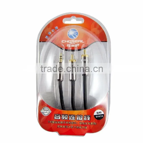 Choseal Q565A Gold Plated 3.5mm Male Stereo Plug to 2 RCA Audio Cable photo-4