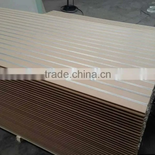 slot mdf with aluminium strip insert