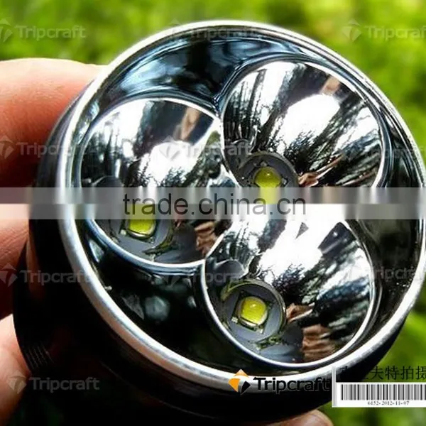 Aluminum High Power Rechargeable LED Flashlight Aluminum Body With Safety Hammer Built-in Dimmer, Zoomable Light photo-4