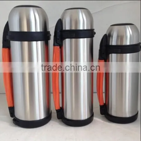 750ml leak-proof eco-friendly outdoor activity hiking use stainless steel thermos insulated travel bottle portable with strap