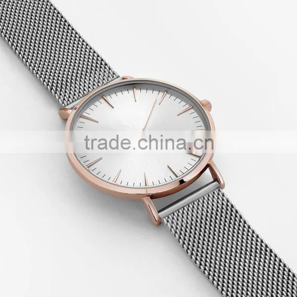FS FLOWER - Hot Global Watch Fashion Type 0.6 Line Mesh Band Quartz Watches Classic photo-4