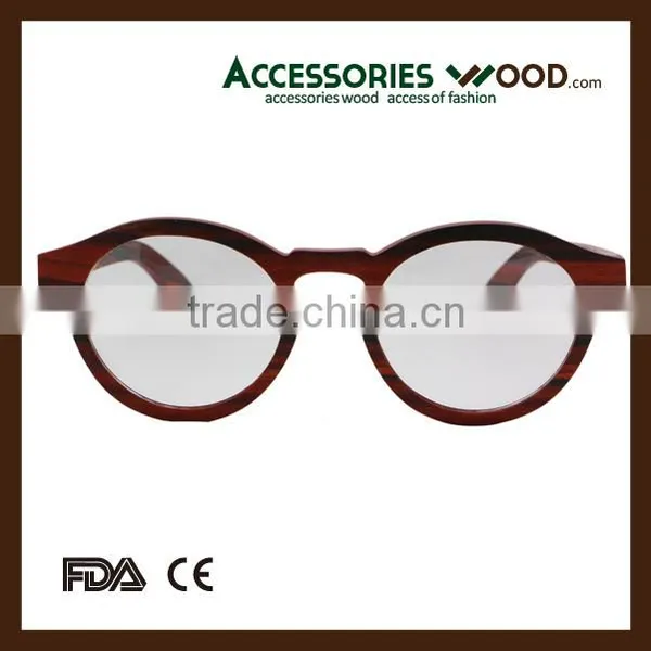 Round Frame Retro Wood Handmade Reading Glasses