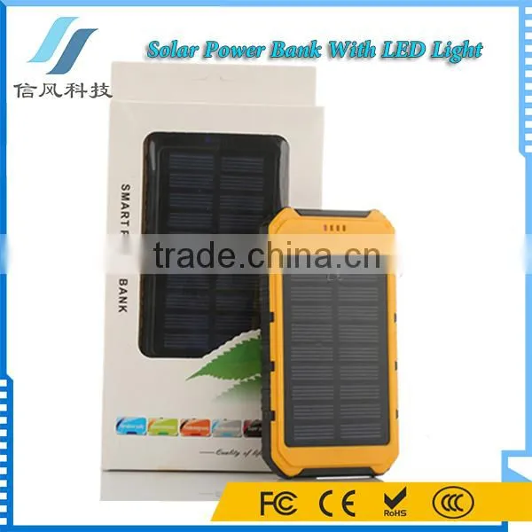Universal Dual USB 6000mAh Solar Charger With LED Torch Light photo-5