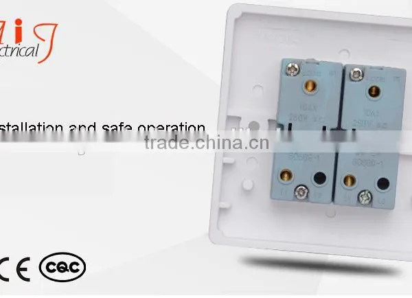 High Quality UK Standard Two Gang One Way or Two Way Wall Switch photo-3
