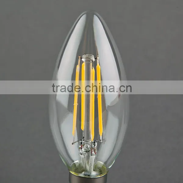 China Supplier Led Lamp E14/E27 Led Filament Bulb C35 Candle Light With CE ROHS SAA TUV photo-3