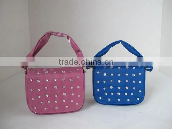 Cute Satin Clutch Bag, Diamond Evening Bag