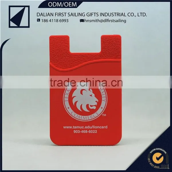 Custom Design Multiple Colors Silicon Card Holder for Mobile Phone Wallet photo-5