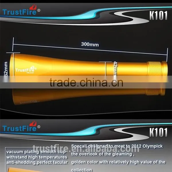 TrustFire TR-K101 3000 Lumen 3*XM-L 2 5-mode Memory Golden Led Flashlight photo-5